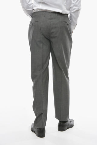 Virgin Wool LEADER Pin Check Suit