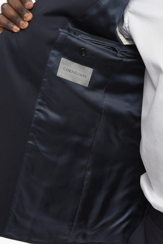 Virgin-wool ACADEMY Suit with Notch Lapel