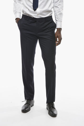 Virgin-wool ACADEMY Suit with Notch Lapel