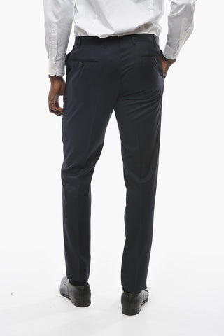 Virgin-wool ACADEMY Suit with Notch Lapel