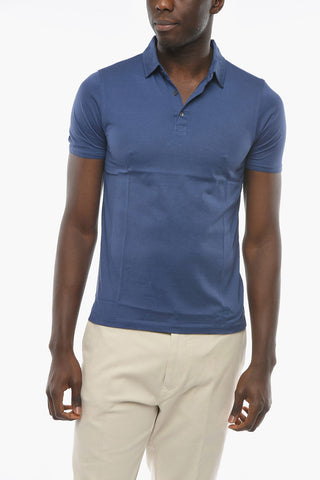 Silk OPACUM Polo T-shirt with Logo Embroidery