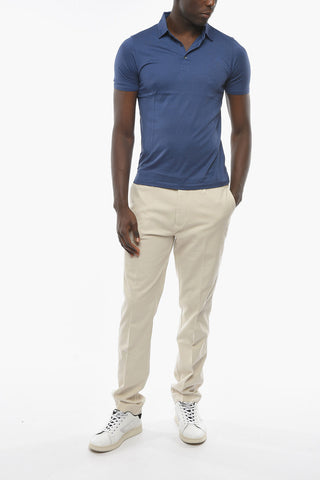 Silk OPACUM Polo T-shirt with Logo Embroidery