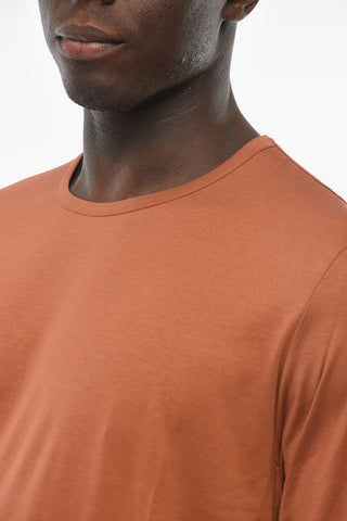 T-shirt a Maniche Lunghe in Seta