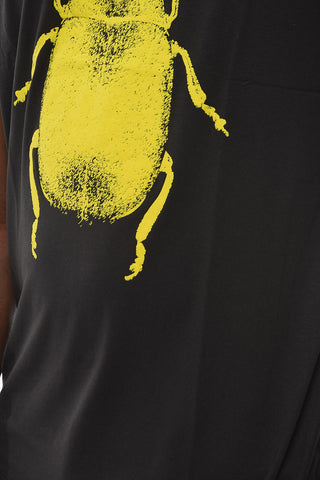 CC COLLECTION Jersey T-shirt with Debossed Beetle-print