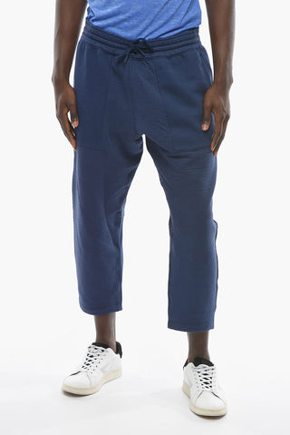 YOGA Joggers in Tessto Traforato con Maxi Tasche a Toppa