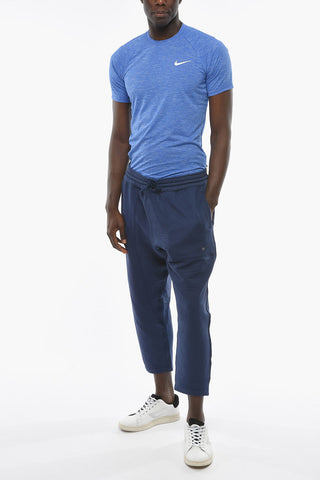 YOGA Joggers in Tessto Traforato con Maxi Tasche a Toppa