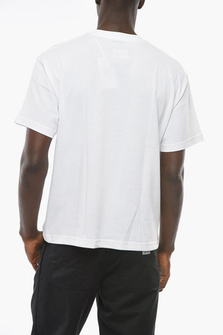 T-shirt Girocollo con Stampa Logo Maxi
