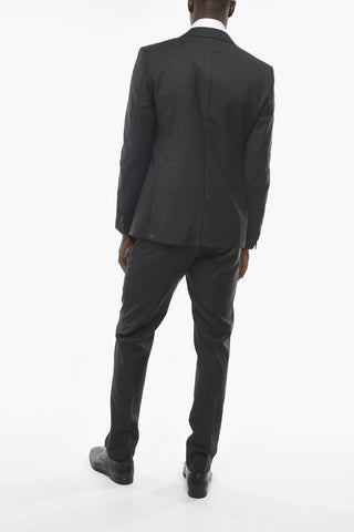 CC COLLECTION Virgin-wool CEREMONY RIGHT 3-piece Suit with Peak Lapel
