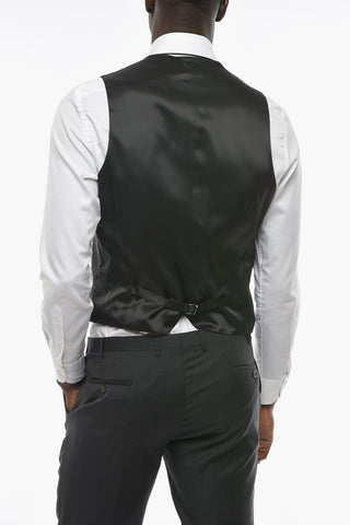 CC COLLECTION Virgin-wool CEREMONY RIGHT 3-piece Suit with Peak Lapel