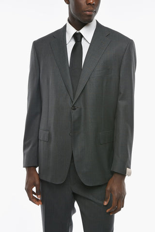 Abito 2 Bottoni MANTUA con Motivo Windowpane