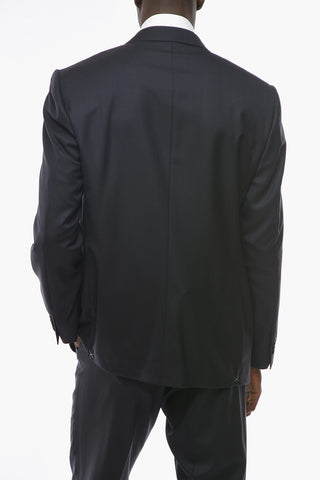 Virgini-wool-twill LEADER Suit with Notch Lapel