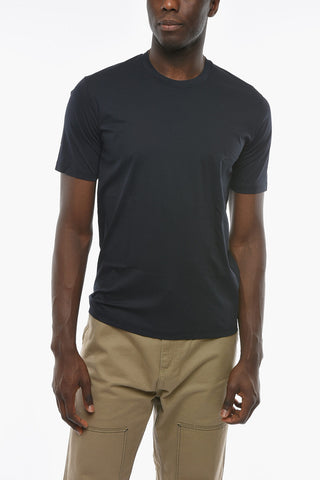 Crew Neck Stretch Cotton T-Shirt