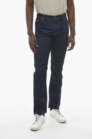 ID LUXURY DENIM Embroidered Denims with Dark Wash 19cm