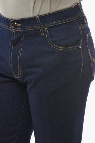 ID LUXURY DENIM Embroidered Denims with Dark Wash 19cm