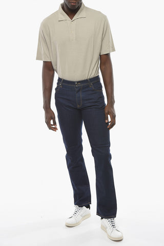 ID LUXURY DENIM Embroidered Denims with Dark Wash 19cm