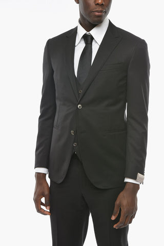 CERIMONIA 3-Piece ACADEMY Suit with Peak Lapel