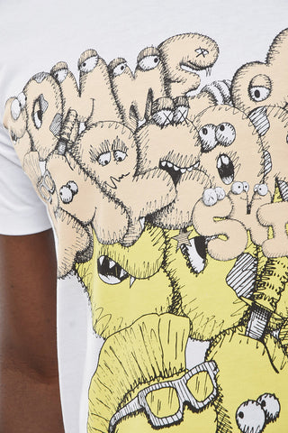 SHIRT Crew Neck KAWS Cotton T-Shirt