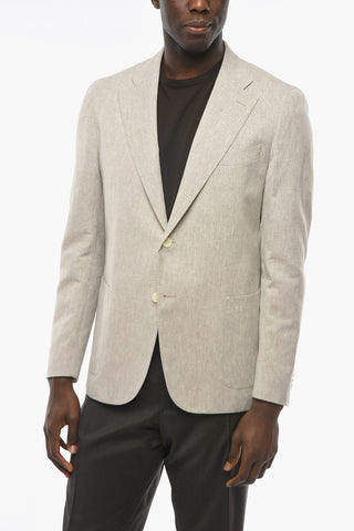 CC COLLECTION Half-lined REWARD Linen Blend Blazer