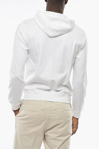 CC COLLECTION Felpa Hoodie Full Zip con Ricamo Logo