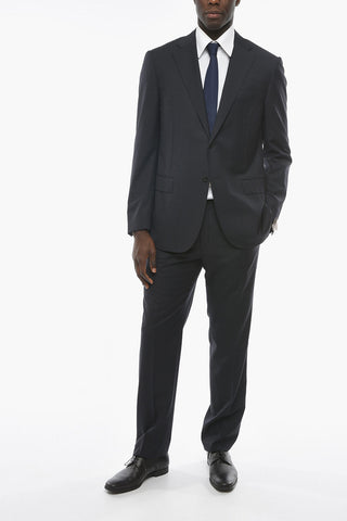 2 Button LEADER Jacquard Virgin Wool Suit