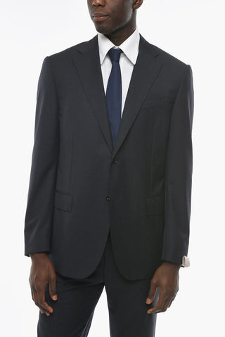 2 Button LEADER Jacquard Virgin Wool Suit