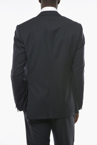 2 Button LEADER Jacquard Virgin Wool Suit