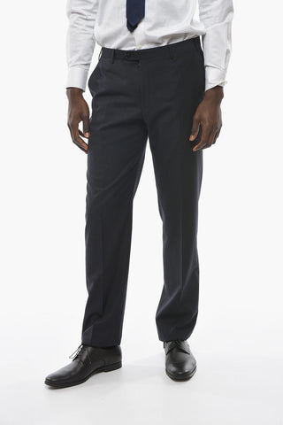 2 Button LEADER Jacquard Virgin Wool Suit