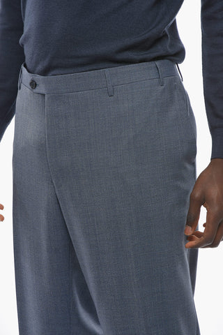 17,25 Microns Virgin-wool LEADER Suit with Notch Lapel