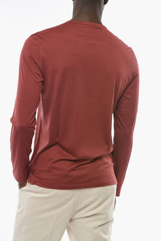 Long-sleeved Silk T-Shirt