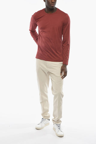 Long-sleeved Silk T-Shirt