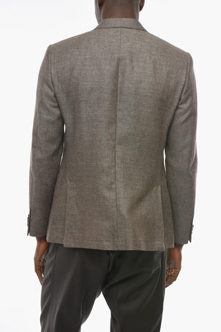 CC COLLECTION Half-lined REFINED Blazer with Hopsack Pattern