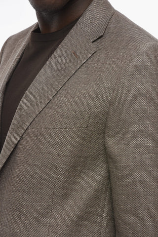CC COLLECTION Half-lined REFINED Blazer with Hopsack Pattern