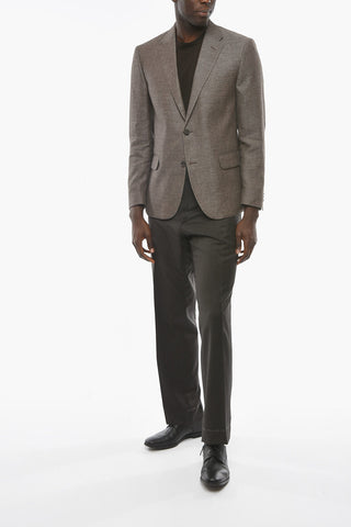 CC COLLECTION Half-lined REFINED Blazer with Hopsack Pattern