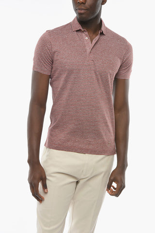 Balanced Stripe TIPO Flax Blend Polo
