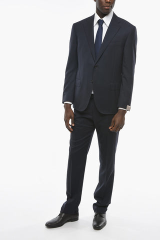 15,75 MICRONS Virgin-wool LEADER Suit with Notch Lapel