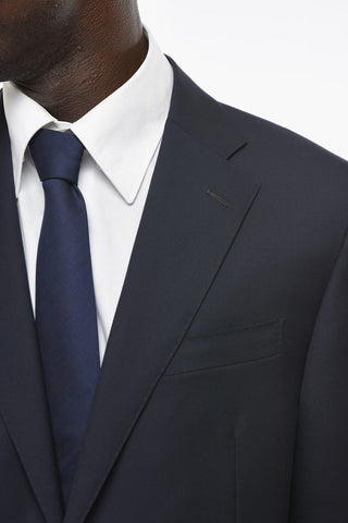 15,75 MICRONS Virgin-wool LEADER Suit with Notch Lapel