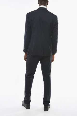 15,75 MICRONS Virgin-wool LEADER Suit with Notch Lapel