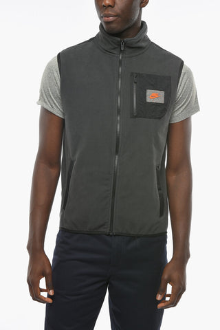 Fleeced Vest with Breast Pocket