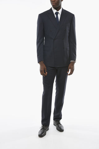 Double-breasted ACADEMY Suit with Peak Lapel