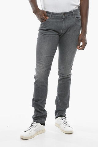 ID LUXURY DENIM Embroidered Denims with Logo Patch 17cm