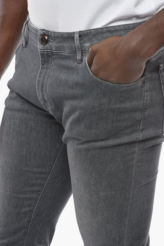 ID LUXURY DENIM Embroidered Denims with Logo Patch 17cm