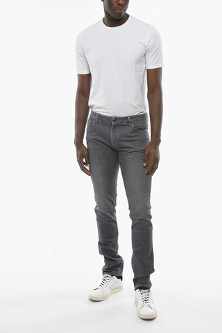 ID LUXURY DENIM Embroidered Denims with Logo Patch 17cm