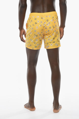 Printed Boxer Swim Briefs FLOWER