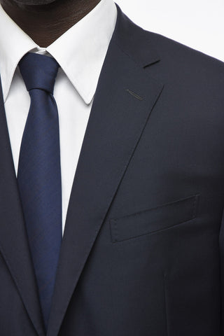 Virgin-wool ACADEMY Suit with Notch Lapel