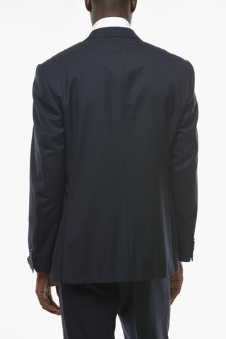 Virgin-wool ACADEMY Suit with Notch Lapel