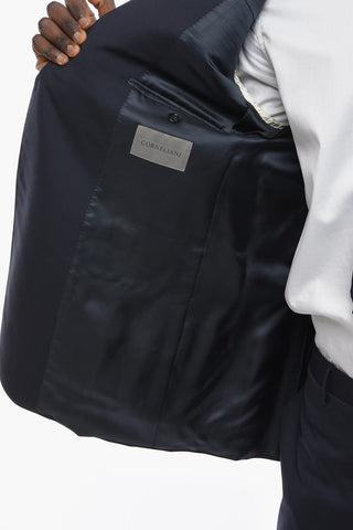 Virgin-wool ACADEMY Suit with Notch Lapel
