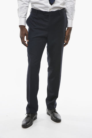 Virgin-wool ACADEMY Suit with Notch Lapel