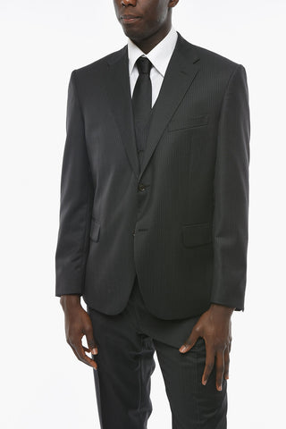CC COLLECTION 3-piece RIGHT Ceremony Suit in Pinstripe Motif