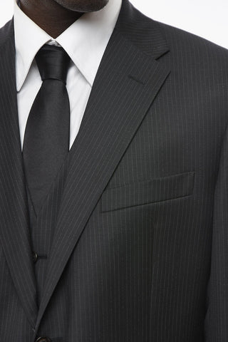 CC COLLECTION 3-piece RIGHT Ceremony Suit in Pinstripe Motif
