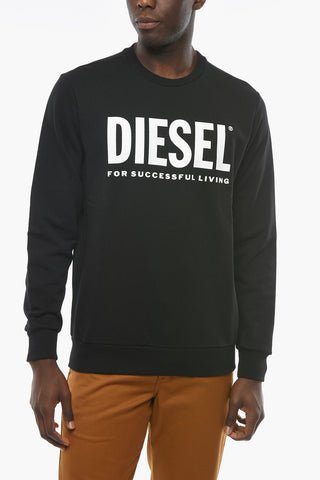 Crewneck DIVISION Sweatshirt with Lettering Logo Print